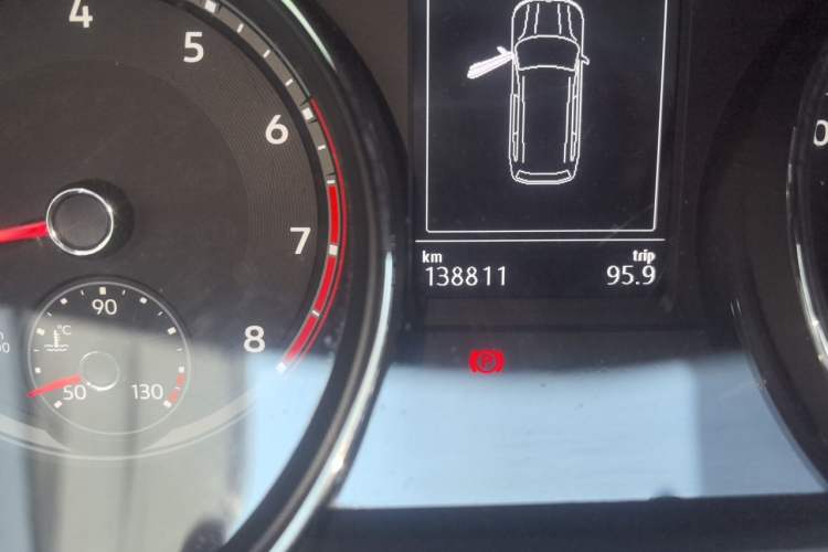 Used Volkswagen Teramont 2017 380TSI Four-Wheel Drive Luxury Edition Odometer Close Up