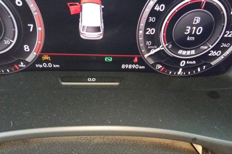 Used Volkswagen Teramont 2017 530 V6 Four-Wheel Drive Supreme Flagship Edition Odometer Close Up