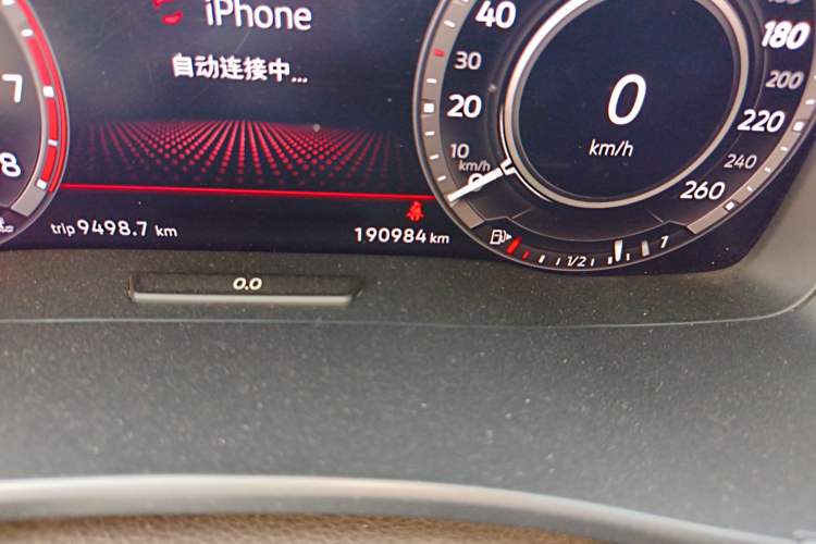 Used Volkswagen Teramont 2017 380TSI Four-Wheel Drive Flagship Edition Odometer Close Up