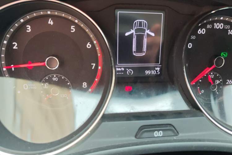 Used Volkswagen Teramont 2017 380TSI Four-Wheel Drive Luxury Edition Odometer Close Up