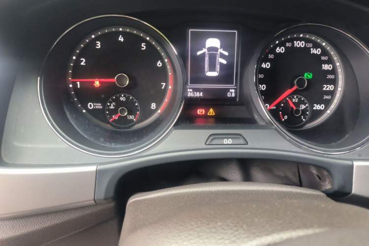 Used Volkswagen Teramont 2017 530 V6 Four-Wheel Drive Luxury Edition Odometer Close Up