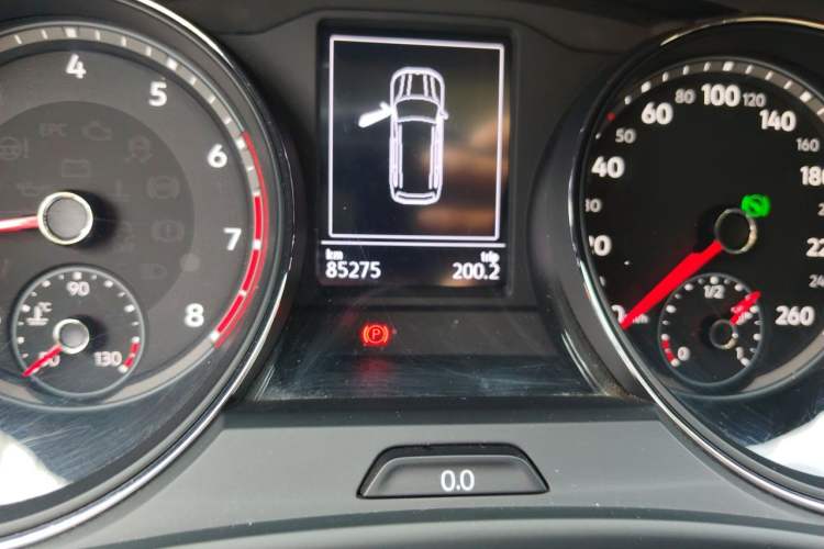 Used Volkswagen Teramont 2017 380TSI Four-Wheel Drive Luxury Edition Odometer Close Up