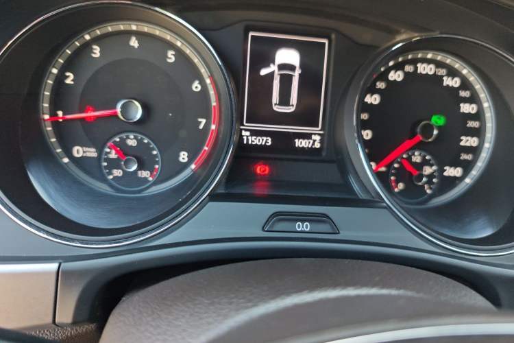 Used Volkswagen Teramont 2017 380TSI Four-Wheel Drive Luxury Edition Odometer Close Up