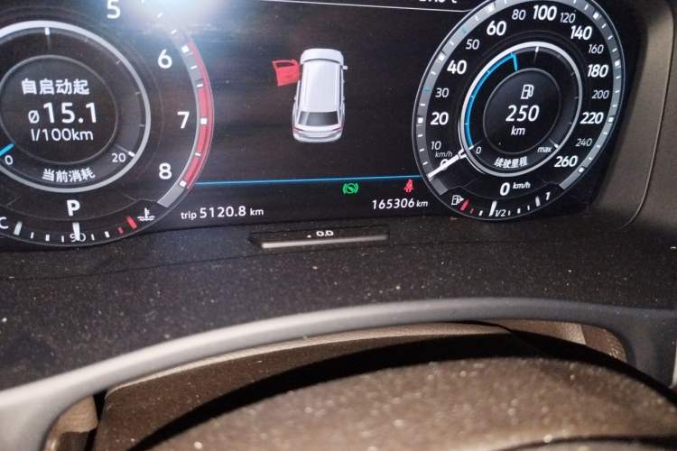 Used Volkswagen Teramont 2017 530 V6 Four-Wheel Drive Supreme Flagship Edition Odometer Close Up