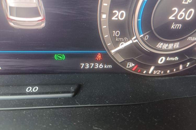 Used Volkswagen Teramont 2017 380TSI Four-Wheel Drive Flagship Edition Odometer Close Up
