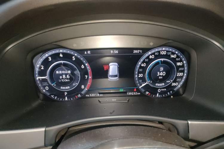 Used Volkswagen Teramont 2017 530 V6 Four-Wheel Drive Flagship Edition Instrument Cluster