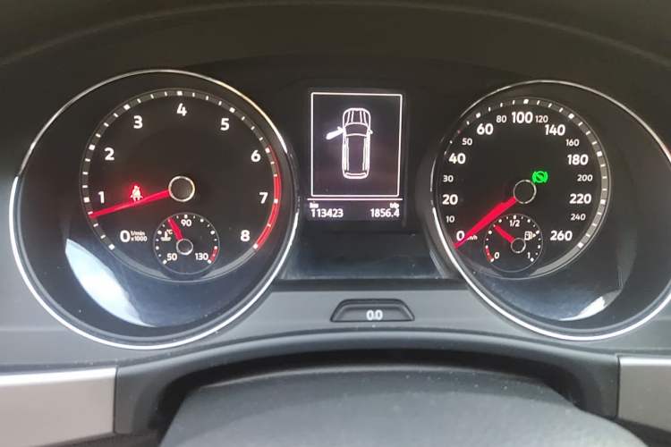 Used Volkswagen Teramont 2017 380TSI Four-Wheel Drive Luxury Edition Odometer Close Up