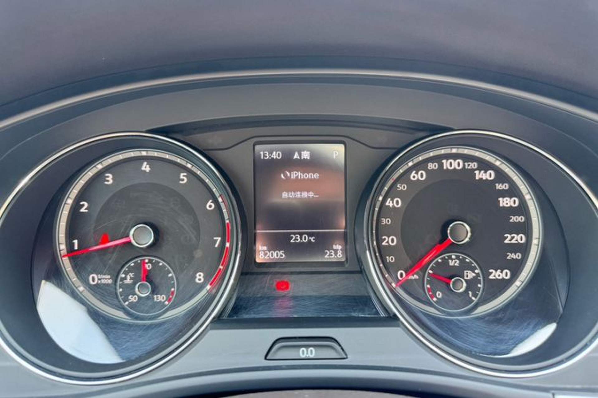 Used Volkswagen Teramont 2017 380TSI Four-Wheel Drive Luxury Edition Odometer Close Up