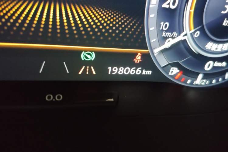 Used Volkswagen Teramont 2017 530 V6 Four-Wheel Drive Flagship Edition Odometer Close Up