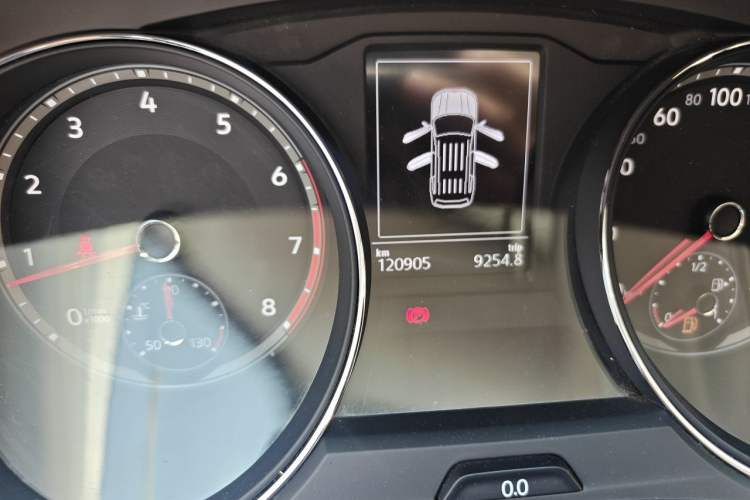 Used Volkswagen Teramont 2017 380TSI Four-Wheel Drive Luxury Edition Odometer Close Up