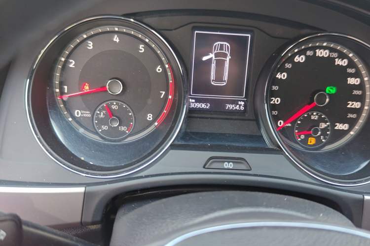 Used Volkswagen Teramont 2017 380TSI Four-Wheel Drive Luxury Edition Odometer Close Up