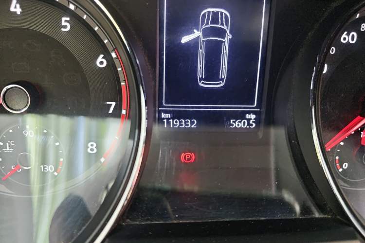 Used Volkswagen Teramont 2017 380TSI Four-Wheel Drive Luxury Edition Odometer Close Up