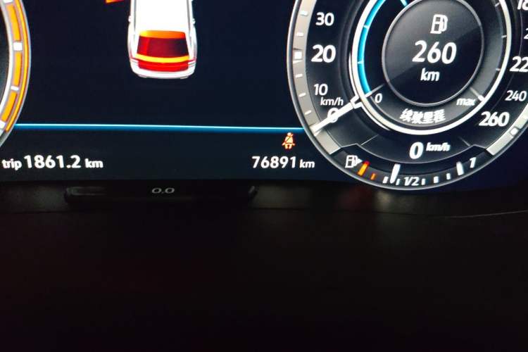 Used Volkswagen Teramont 2017 380TSI Four-Wheel Drive Flagship Edition Odometer Close Up