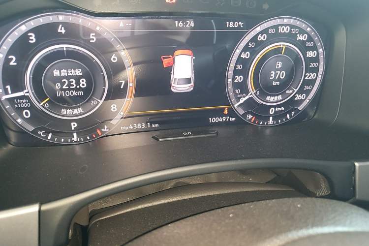 Used Volkswagen Teramont 2017 530 V6 Four-Wheel Drive Flagship Edition Odometer Close Up