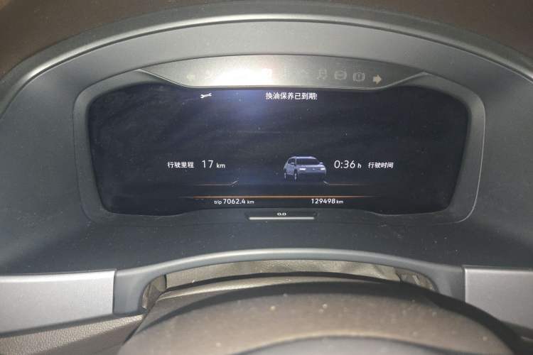 Used Volkswagen Teramont 2017 380TSI Four-Wheel Drive Flagship Edition Odometer Close Up