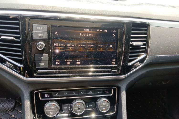 Used Volkswagen Teramont 2019 330TSI Two-Wheel-Drive Luxury Edition China VI Standard Audio And AC Panel