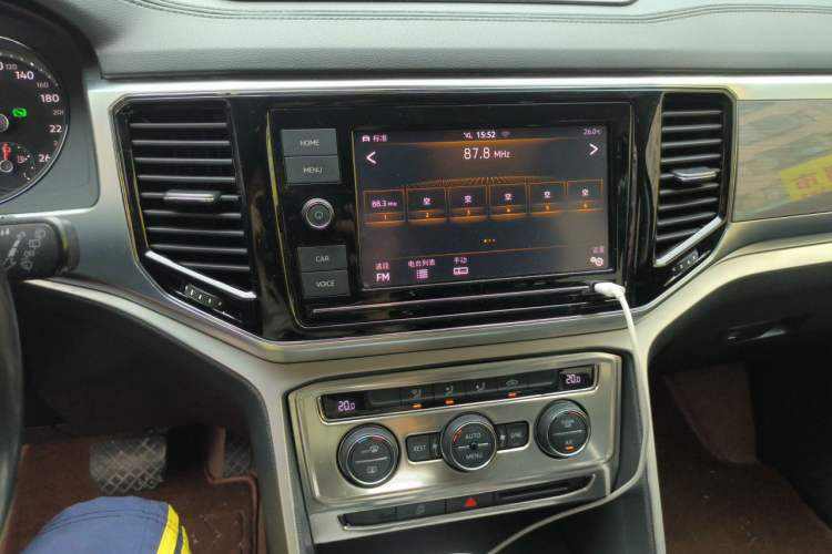 Used Volkswagen Teramont 2019 380TSI Four-Wheel Drive Comfort Edition China VI Standard Audio And AC Panel