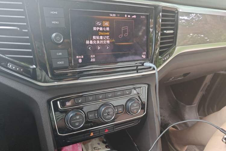 Used Volkswagen Teramont 2019 330TSI Two-Wheel-Drive Luxury Edition China VI Standard Audio And AC Panel