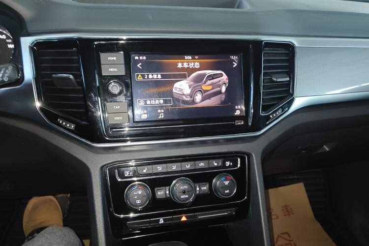 Used Volkswagen Teramont 2019 380TSI Four-Wheel Drive Luxury Version China VI Standard Audio And AC Panel