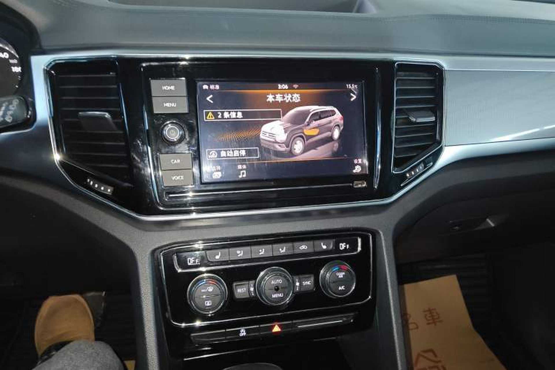 Used Volkswagen Teramont 2019 380TSI Four-Wheel Drive Luxury Version China VI Standard Audio And AC Panel