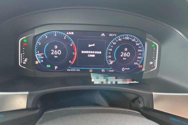 Used Volkswagen Teramont 2019 380TSI Four-Wheel Drive Comfort Edition China VI Standard Instrument Cluster
