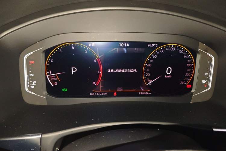 Used Volkswagen Teramont 2019 330TSI Two-Wheel-Drive Luxury Edition China VI Standard Instrument Cluster