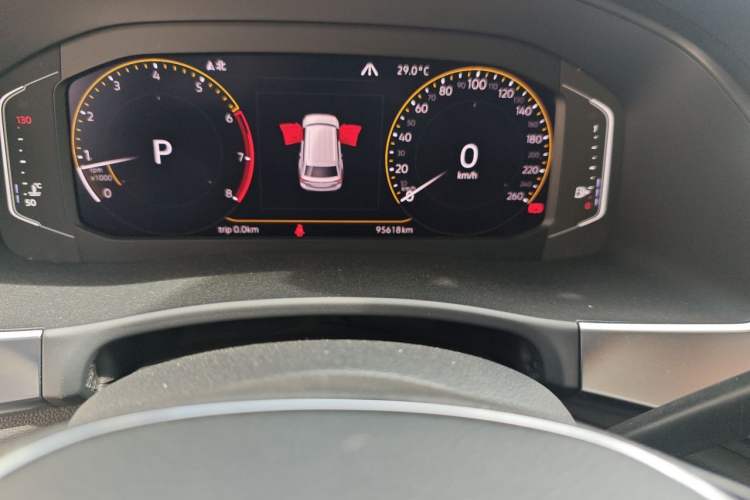 Used Volkswagen Teramont 2019 380TSI Four-Wheel Drive Luxury Version China VI Standard Odometer Close Up