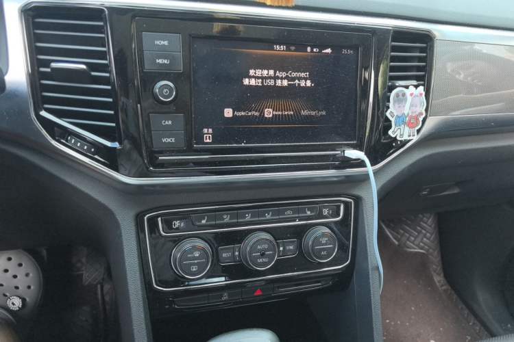 Used Volkswagen Teramont 2019 330TSI Two-Wheel-Drive Luxury Edition China VI Standard Audio And AC Panel