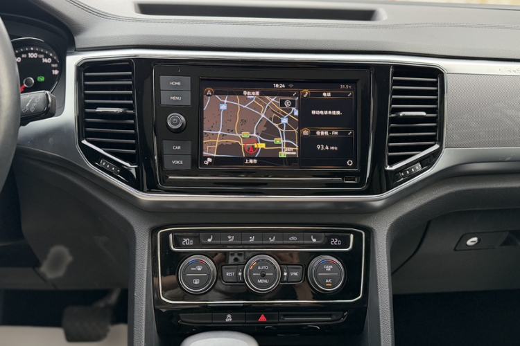 Used Volkswagen Teramont 2019 330TSI Two-Wheel-Drive Luxury Edition China VI Standard Audio And AC Panel