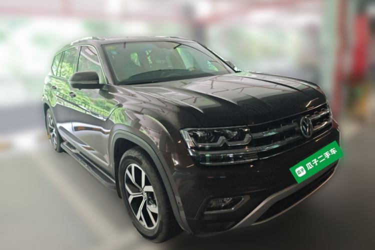 Used Volkswagen Teramont 2019 330TSI Two-Wheel-Drive Luxury Edition China VI Standard Front Right 45 Deg