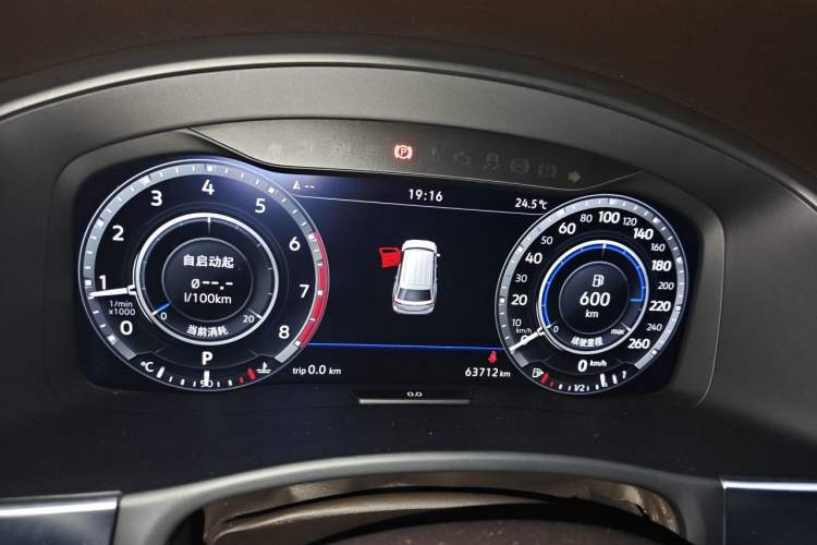 Used Volkswagen Teramont 2019 380TSI Four-Wheel Drive Flagship Model China VI Instrument Cluster