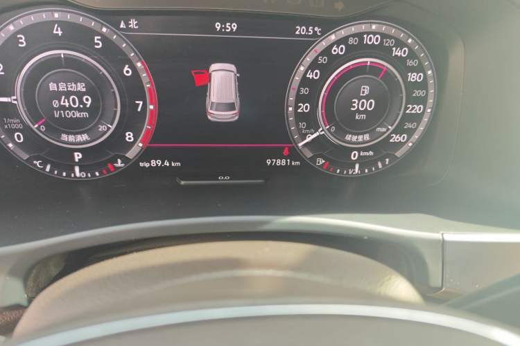 Used Volkswagen Teramont 2019 380TSI Four-Wheel Drive Flagship Model China V Standard Odometer Close Up