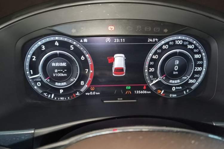 Used Volkswagen Teramont 2019 530 V6 Four-Wheel Drive Prestige Flagship Edition China V Standard Instrument Cluster