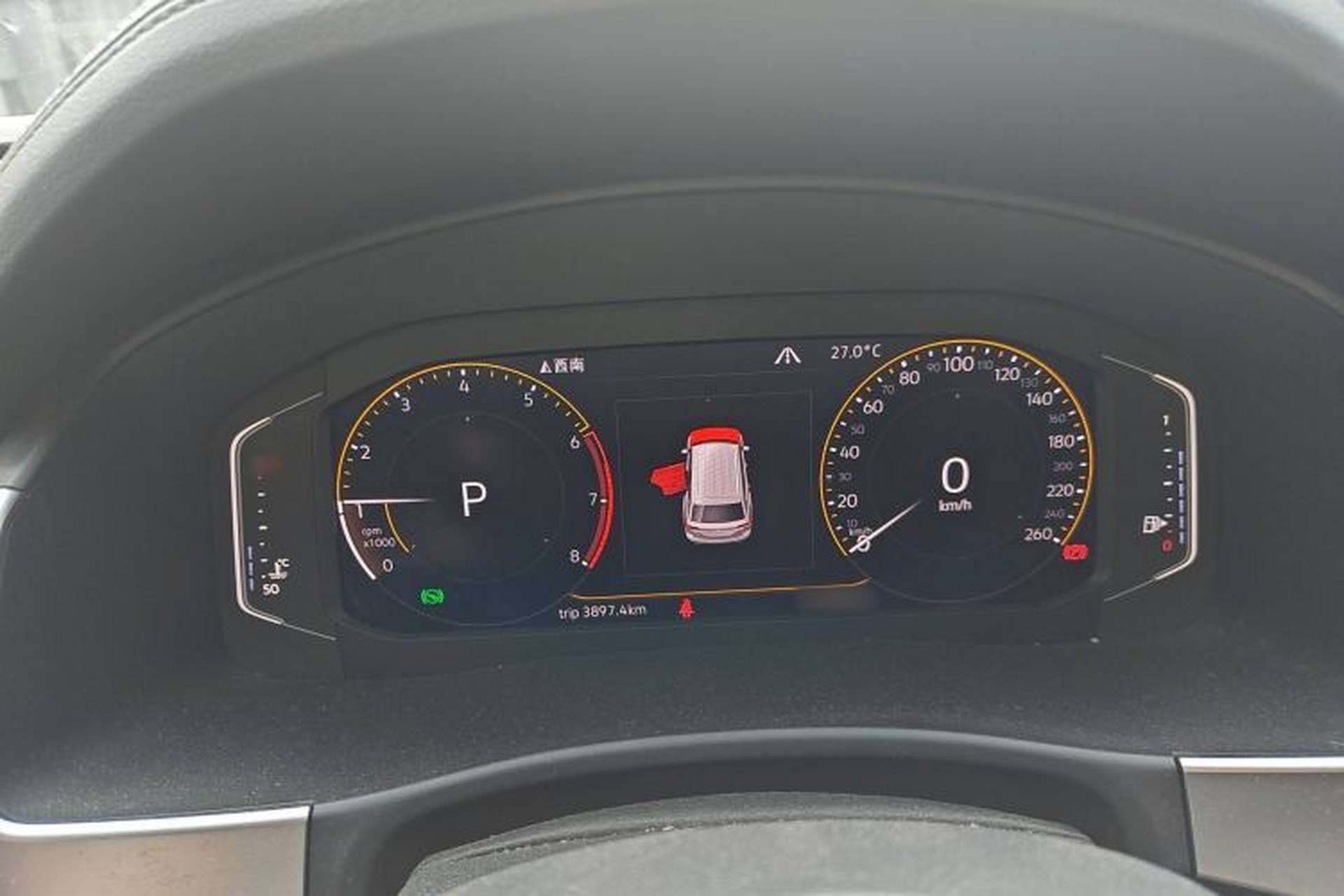 Used Volkswagen Teramont 2019 380TSI Four-Wheel Drive Luxury Version China VI Standard Instrument Cluster
