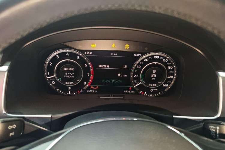 Used Volkswagen Teramont 2019 530 V6 Four-Wheel Drive Flagship Model China VI Standard Instrument Cluster
