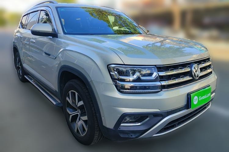 Used Volkswagen Teramont 2019 330TSI Two-Wheel-Drive Luxury Edition China VI Standard Front Right 45 Deg
