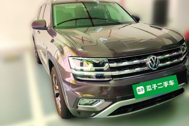 Used Volkswagen Teramont 2019 330TSI Two-Wheel-Drive Luxury Edition China V Standard Front Right 45 Deg