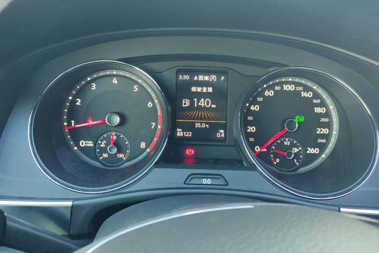 Used Volkswagen Teramont 2019 330TSI Two-Wheel-Drive Luxury Edition China VI Standard Instrument Cluster