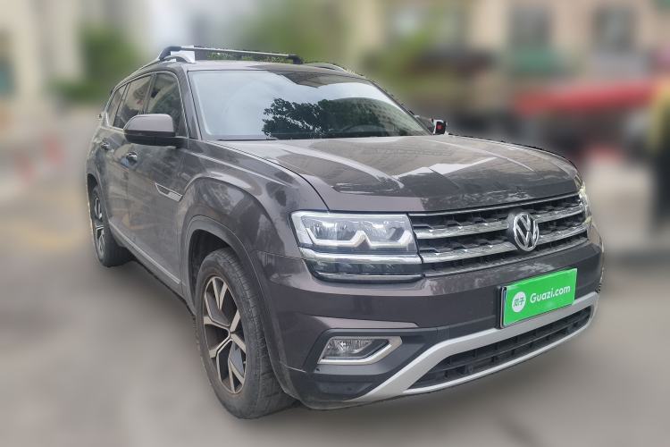 Used Volkswagen Teramont 2019 330TSI Two-Wheel-Drive Luxury Edition China VI Standard Front Right 45 Deg