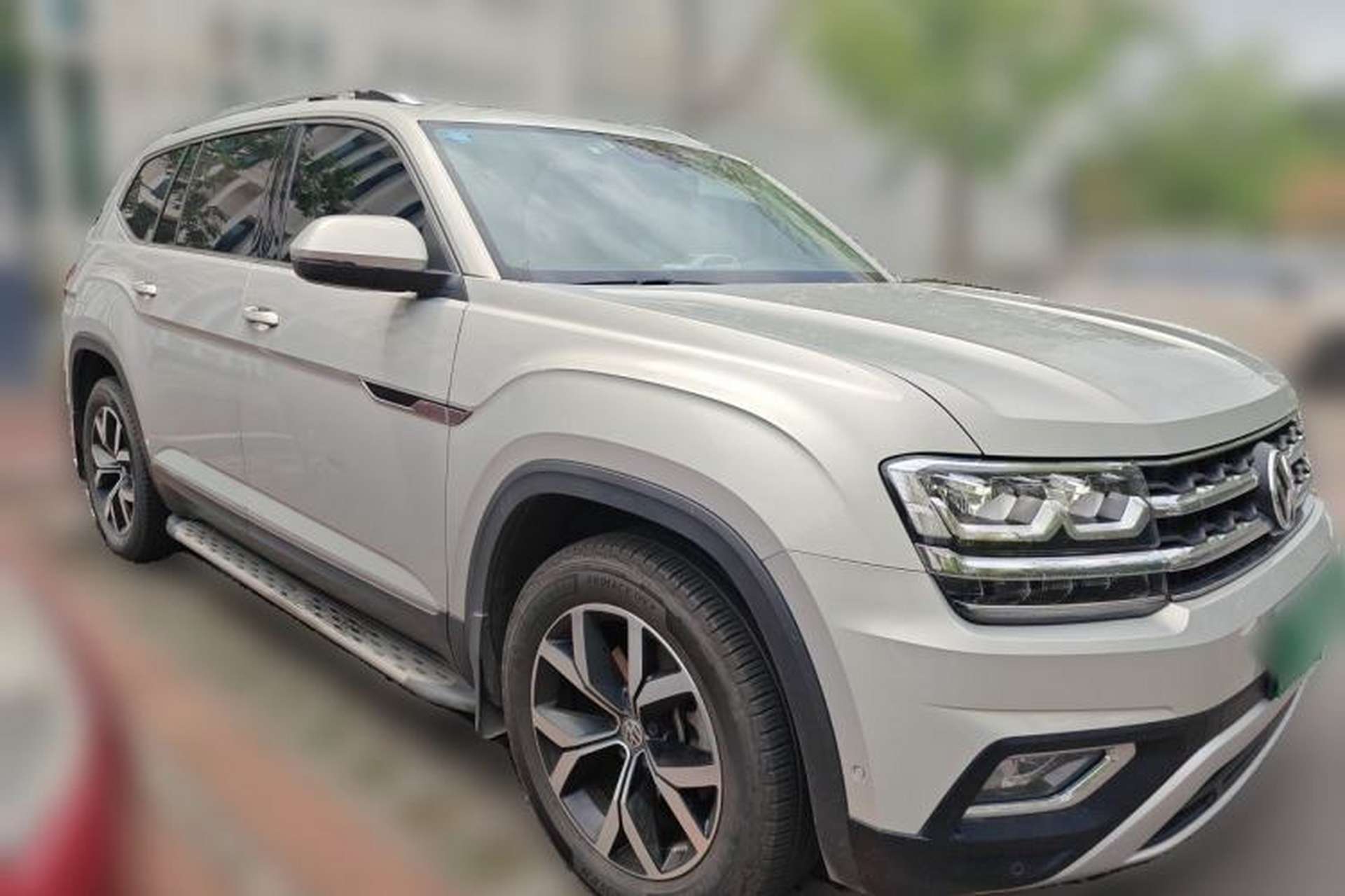 Used Volkswagen Teramont 2019 330TSI Two-Wheel-Drive Luxury Edition China VI Standard Front Right 45 Deg