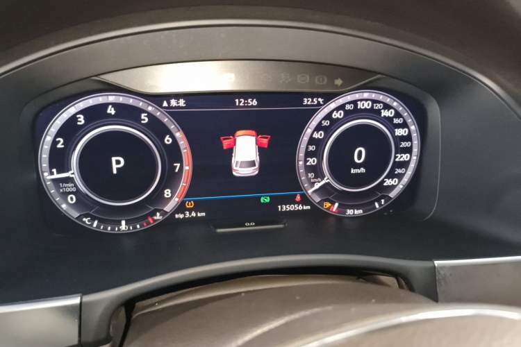 Used Volkswagen Teramont 2019 380TSI Four-Wheel Drive Flagship Model China V Standard Instrument Cluster