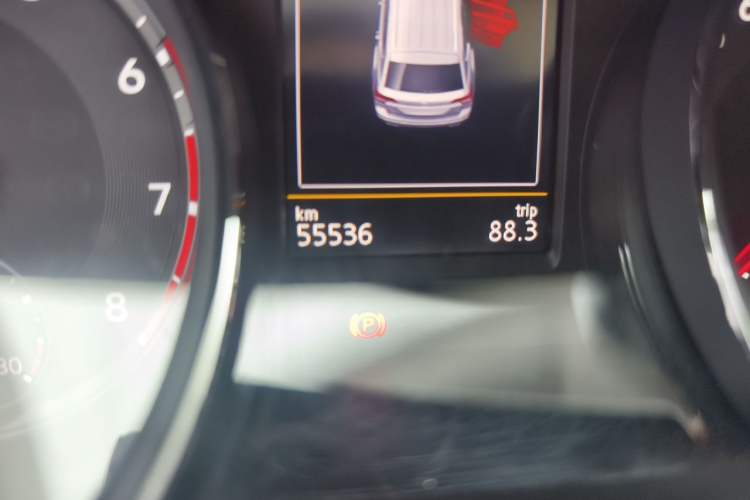 Used Volkswagen Teramont 2019 380TSI Four-Wheel Drive Luxury Version China VI Standard Odometer Close Up