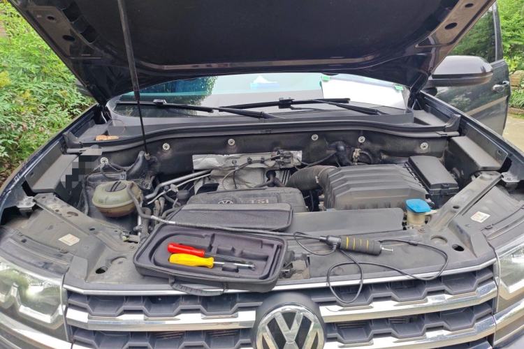 Used Volkswagen Teramont 2020 380TSI Four-Wheel Drive Comfort Edition China VI Standard Engine Bay