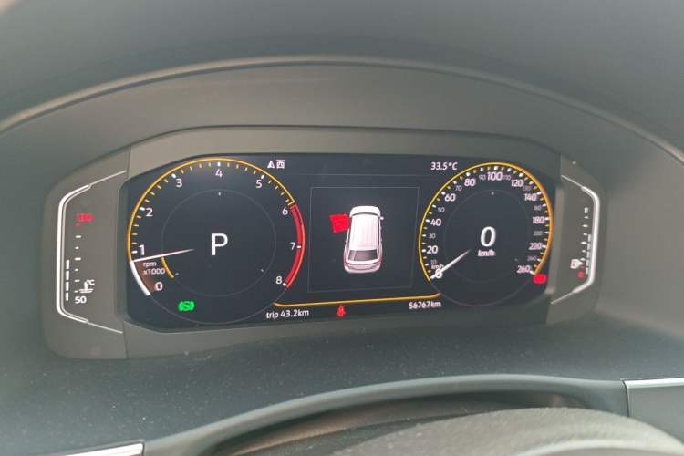 Used Volkswagen Teramont 2020 330TSI Two-Wheel-Drive Luxury Edition China VI Standard Instrument Cluster