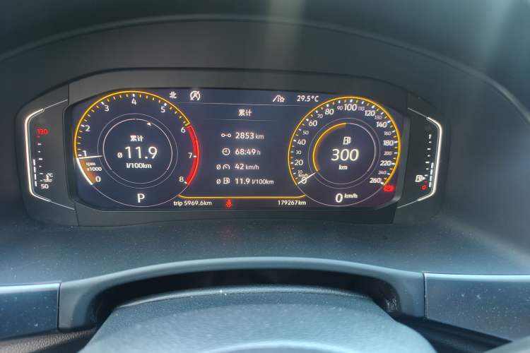 Used Volkswagen Teramont 2020 380TSI Four-Wheel Drive Luxury Version China VI Standard Instrument Cluster