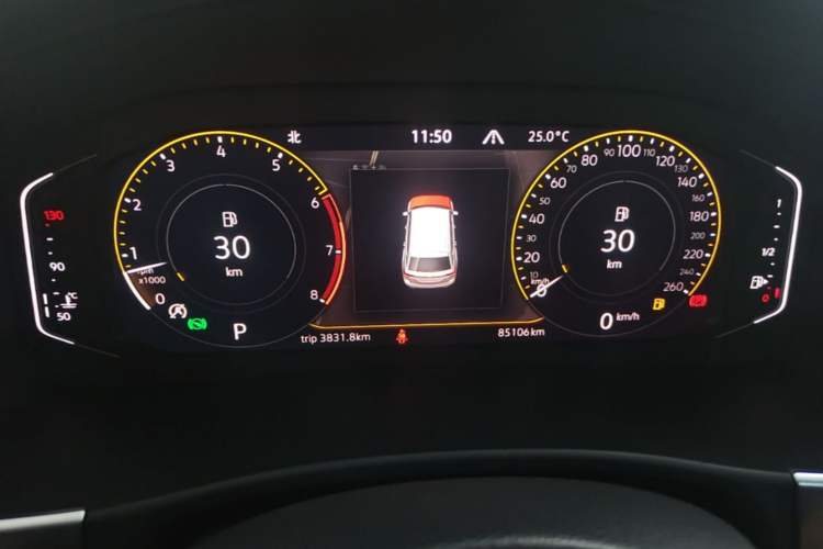 Used Volkswagen Teramont 2020 Revised Version 380TSI Four-Wheel Drive Luxury Edition Instrument Cluster