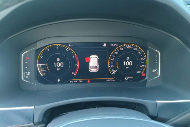 Used Volkswagen Teramont 2020 380TSI Four-Wheel Drive Luxury Version China VI Standard Instrument Cluster