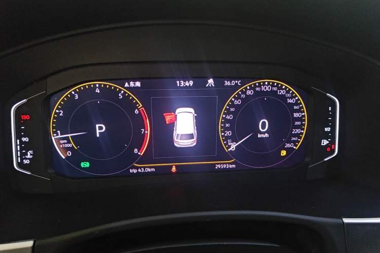 Used Volkswagen Teramont 2020 380TSI Four-Wheel Drive Luxury Version China VI Standard Instrument Cluster