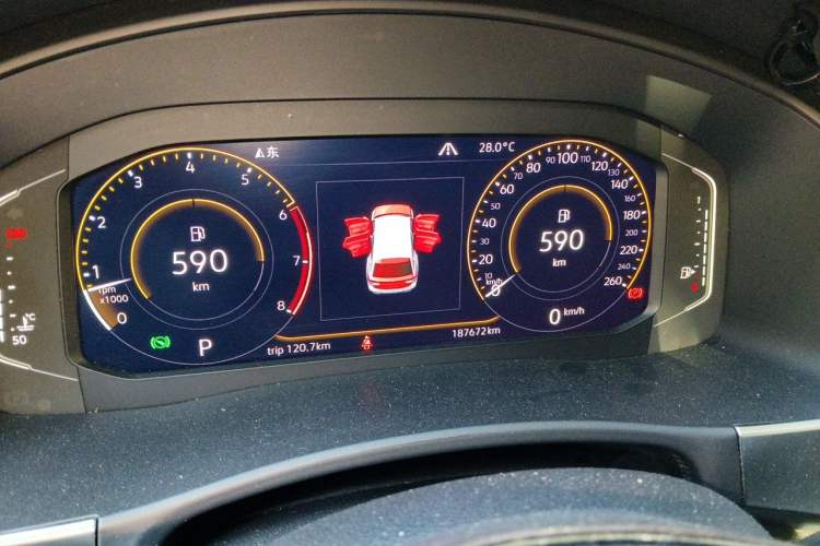 Used Volkswagen Teramont 2020 380TSI Four-Wheel Drive Luxury Version China VI Standard Instrument Cluster