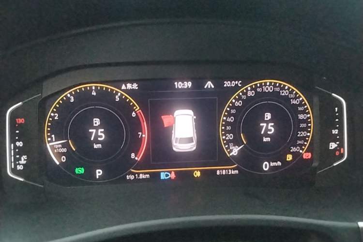 Used Volkswagen Teramont 2020 Revised Version 380TSI Four-Wheel Drive Comfort Edition Instrument Cluster